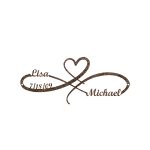 Custom Steel Infinity Sign with Heart Wall Sign Decor (5 Sizes & 15 Colors) - Image 8