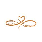 Custom Steel Infinity Sign with Heart Wall Sign Decor (5 Sizes & 15 Colors) - Image 10