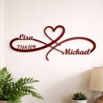 Custom Steel Infinity Sign with Heart Wall Sign Decor (5 Sizes & 15 Colors) - Image 16