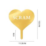 Steel 13" Candy Heart Lawn Signs (7 Phrases & 8 Colors) - Image 4