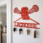 Steel Spring Lake School Lacrosse Wall Key Holder Plaques - Image 2