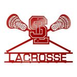 Steel Spring Lake School Lacrosse Wall Key Holder Plaques