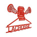 Personalized Steel Spring Lake School Lacrosse Wall Key Holder Plaques